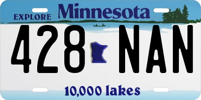 MN license plate 428NAN
