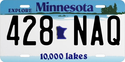MN license plate 428NAQ