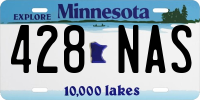 MN license plate 428NAS