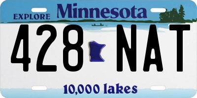 MN license plate 428NAT