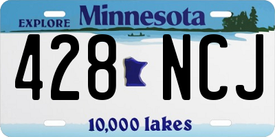 MN license plate 428NCJ
