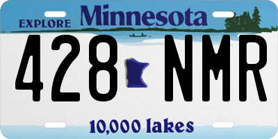 MN license plate 428NMR