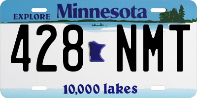 MN license plate 428NMT