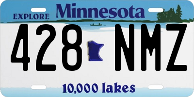 MN license plate 428NMZ