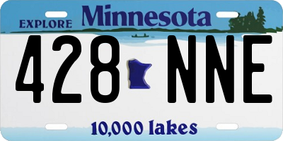 MN license plate 428NNE
