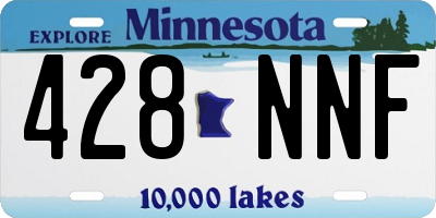 MN license plate 428NNF