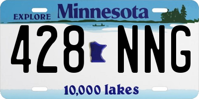MN license plate 428NNG