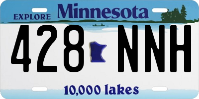 MN license plate 428NNH
