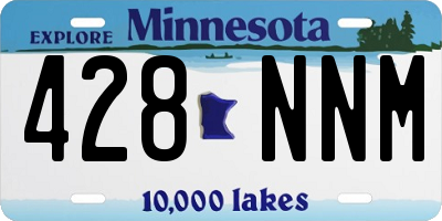 MN license plate 428NNM