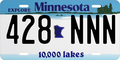 MN license plate 428NNN