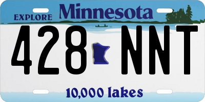 MN license plate 428NNT