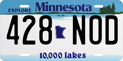 MN license plate 428NOD