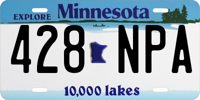 MN license plate 428NPA
