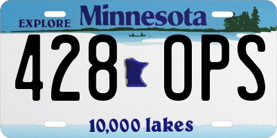 MN license plate 428OPS