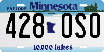 MN license plate 428OSO