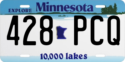 MN license plate 428PCQ
