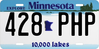 MN license plate 428PHP