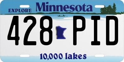 MN license plate 428PID