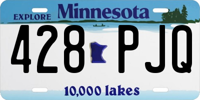 MN license plate 428PJQ
