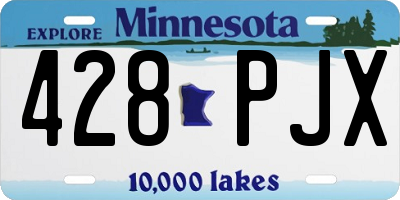 MN license plate 428PJX