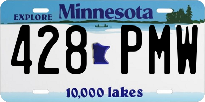 MN license plate 428PMW