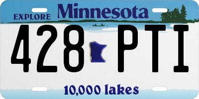 MN license plate 428PTI
