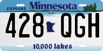 MN license plate 428QGH