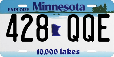MN license plate 428QQE