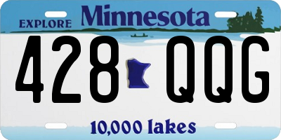 MN license plate 428QQG