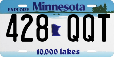 MN license plate 428QQT