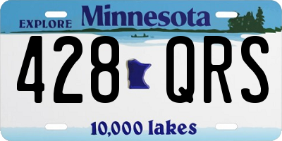 MN license plate 428QRS