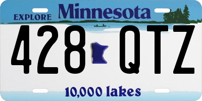 MN license plate 428QTZ