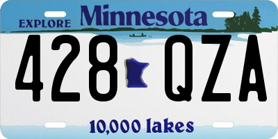 MN license plate 428QZA