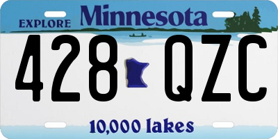 MN license plate 428QZC