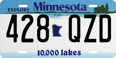 MN license plate 428QZD