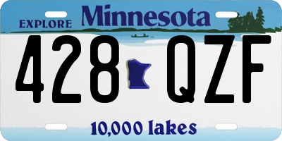 MN license plate 428QZF