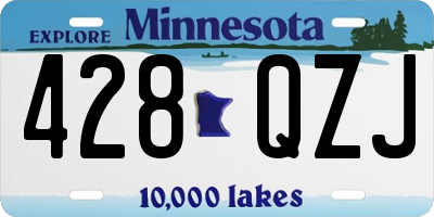 MN license plate 428QZJ