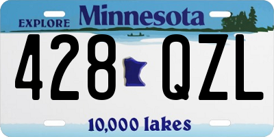 MN license plate 428QZL