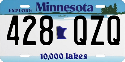 MN license plate 428QZQ