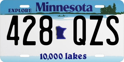 MN license plate 428QZS