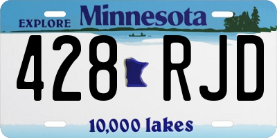 MN license plate 428RJD
