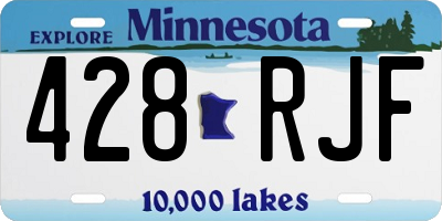 MN license plate 428RJF