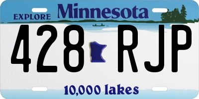 MN license plate 428RJP