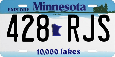 MN license plate 428RJS