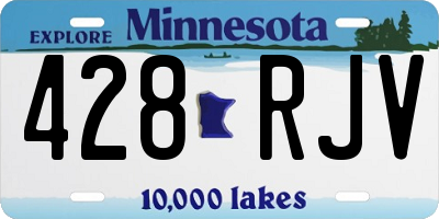 MN license plate 428RJV
