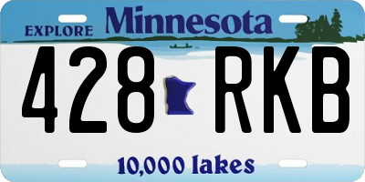 MN license plate 428RKB