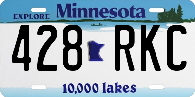 MN license plate 428RKC