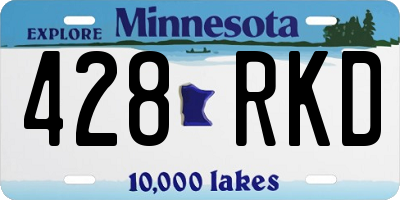 MN license plate 428RKD
