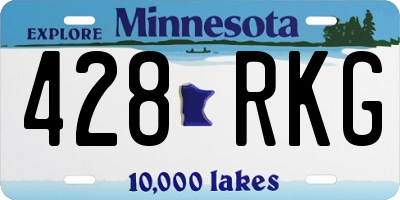 MN license plate 428RKG