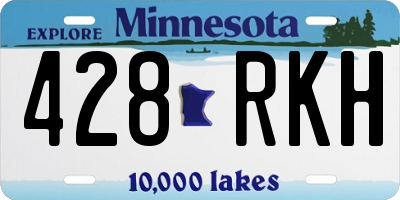 MN license plate 428RKH
